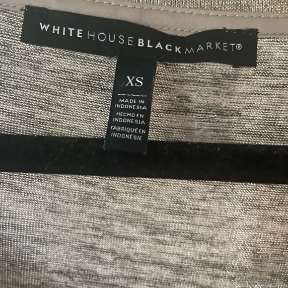 White House Black market gold v neck top - Picture 2 of 6